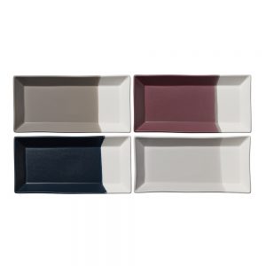 Coffee Studio Rectangular Tray Set of 4