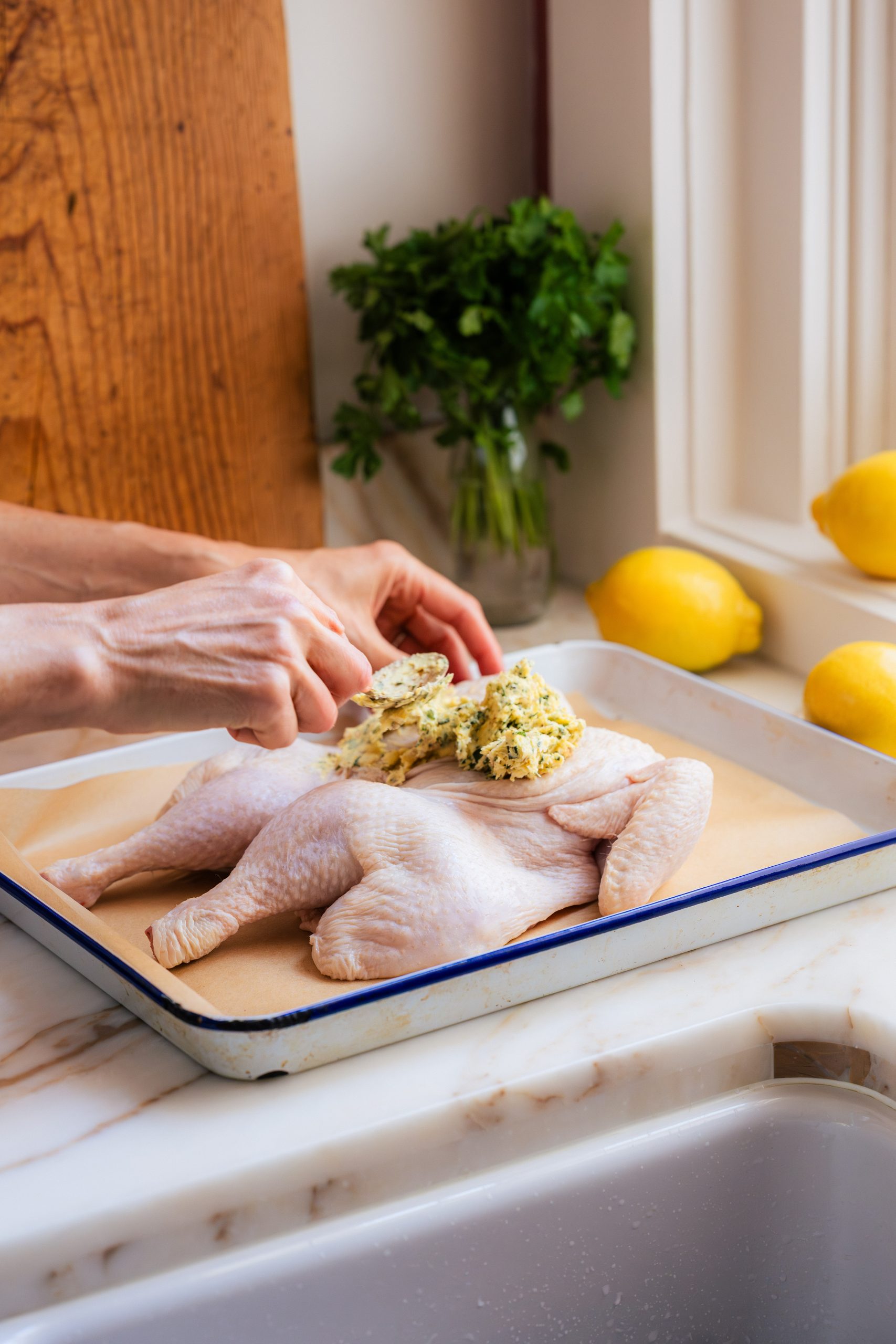 Cafe de paris roast chicken recipe