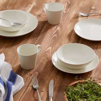 Gordon Ramsay Maze Bowl 18cm, Set of 4, White
