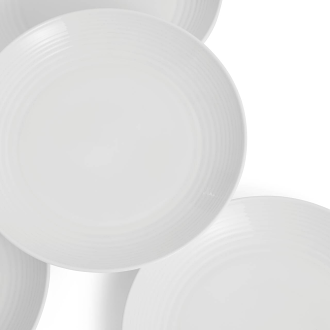 Gordon Ramsay Maze Plate 22cm, Set of 4, White