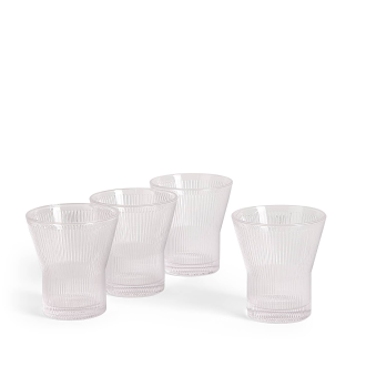 Lambeth Tumbler 300ml, Clear, Set of 4