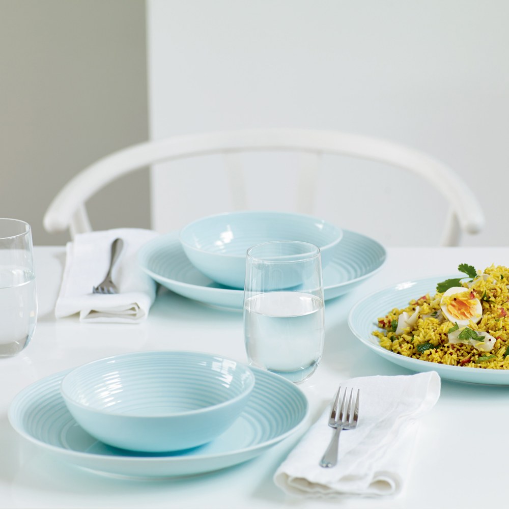 Gordon Ramsay Maze 12 Piece Dinnerware Set, Blue