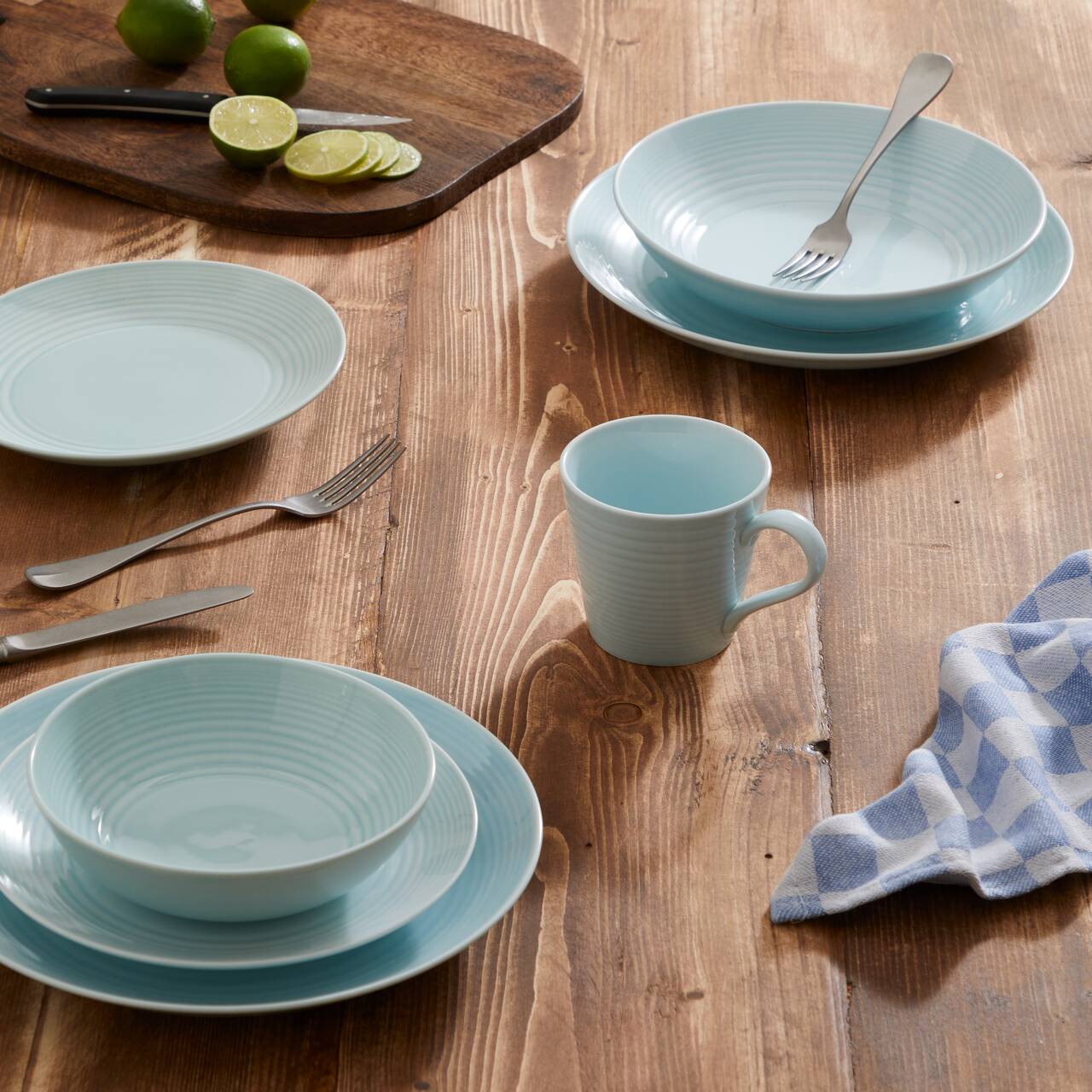 Gordon Ramsay Maze Blue 12 Piece Set - Royal Doulton®