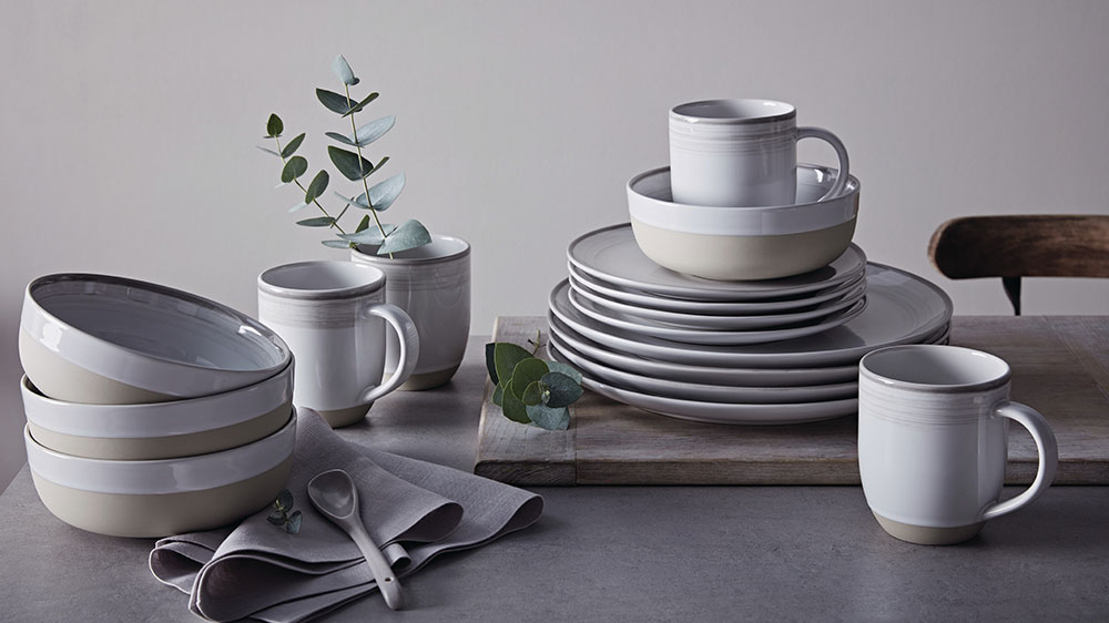 Dinner Sets Royal Doulton Ellen DeGeneres Brushed Glaze 16 Piece