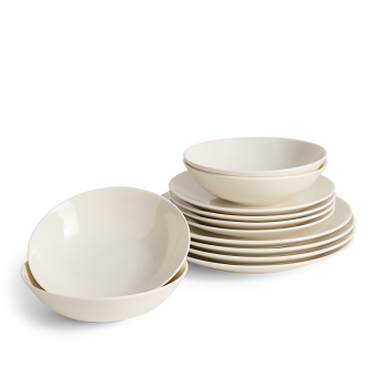 Lambeth Dinnerware Set 12 Pieces, White