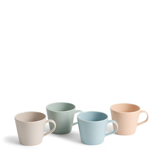 Lambeth Mug 400ml, Mixed, Set of 4