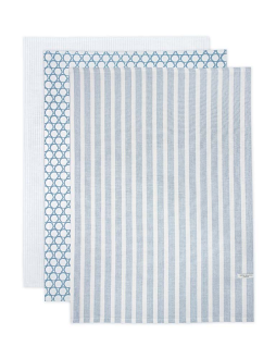 Pacific Blue Tea Towel Stripe PK3