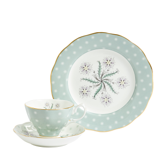 100 Years Teacup/Saucer/Plate Set 1950 Jubilee