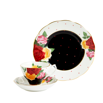 100 Years Teacup/Saucer/Plate Set 1960 Jazz