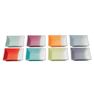 1815 Tapas Set Of 8 Square Trays 12cm