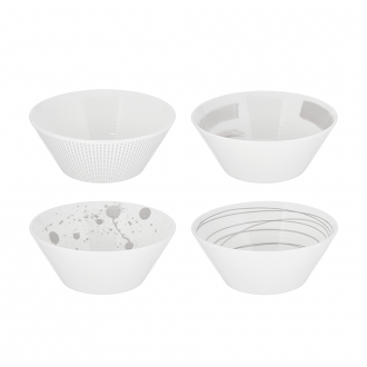 Pacific Stone Cereal Bowl 16cm Assorted, Set of 4