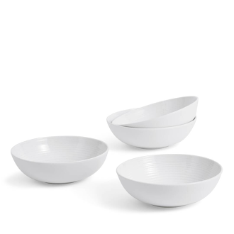 Gordon Ramsay Maze Bowl 18cm, Set of 4, White
