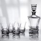 Crystal Prism Decanter Set: Decanter & 4 Tumblers