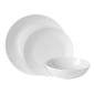 Gordon Ramsay Maze 12 Piece Dinnerware Set, White