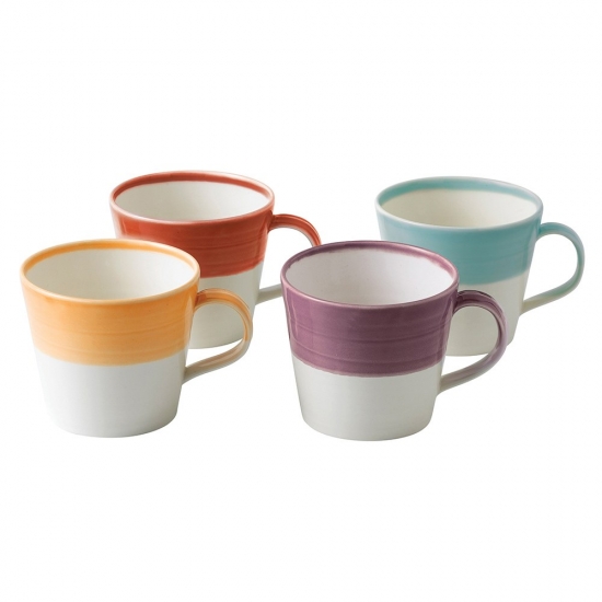 1815 Set of 4 Mugs Warm Colours
