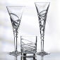 Saturn Nouveau Crystal Flute Set Of 2