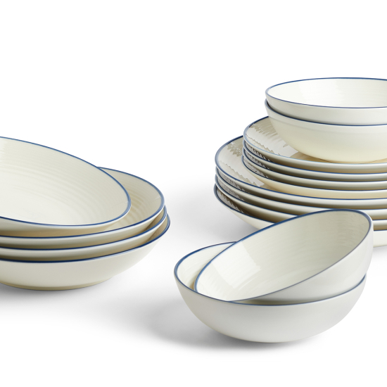 Gordon Ramsay Denim Line 16 Piece Dinnerware Set