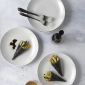 Gordon Ramsay Maze Plate 22cm, Set of 4, Light Grey