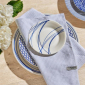Pacific Blue Tea Towel Stripe PK3
