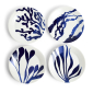Pacific Plate 24cm Mixed Pattern  Set of 4