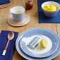 Pacific 16 Piece Dinnerware Set, Blue Dots