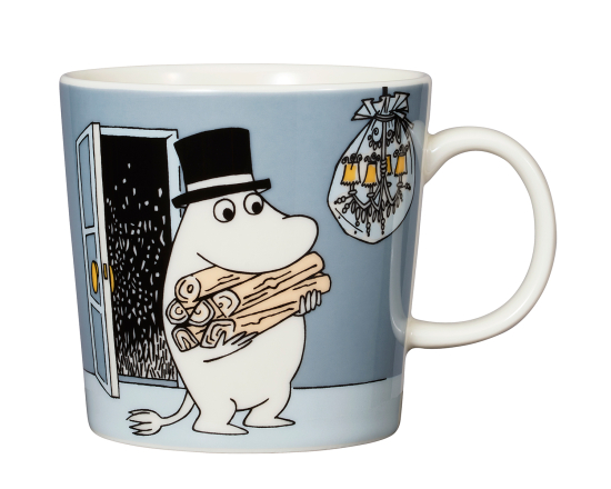 Moomin mug 300ml Moominpappa grey